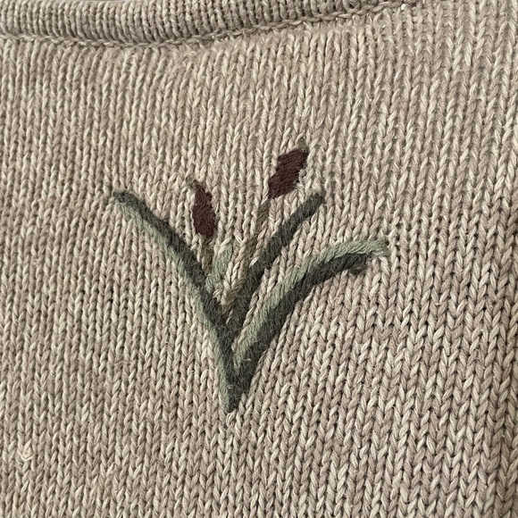 Australian Vintage Cotton Knit Sweater With Flying Ducks Knitted Size Medium - Picture 4 of 5